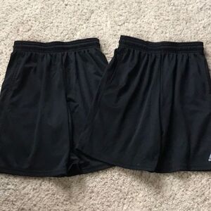 ⚫️ 2 Pairs of Black Reebok Shorts Size Medium (10/12) 🩳
